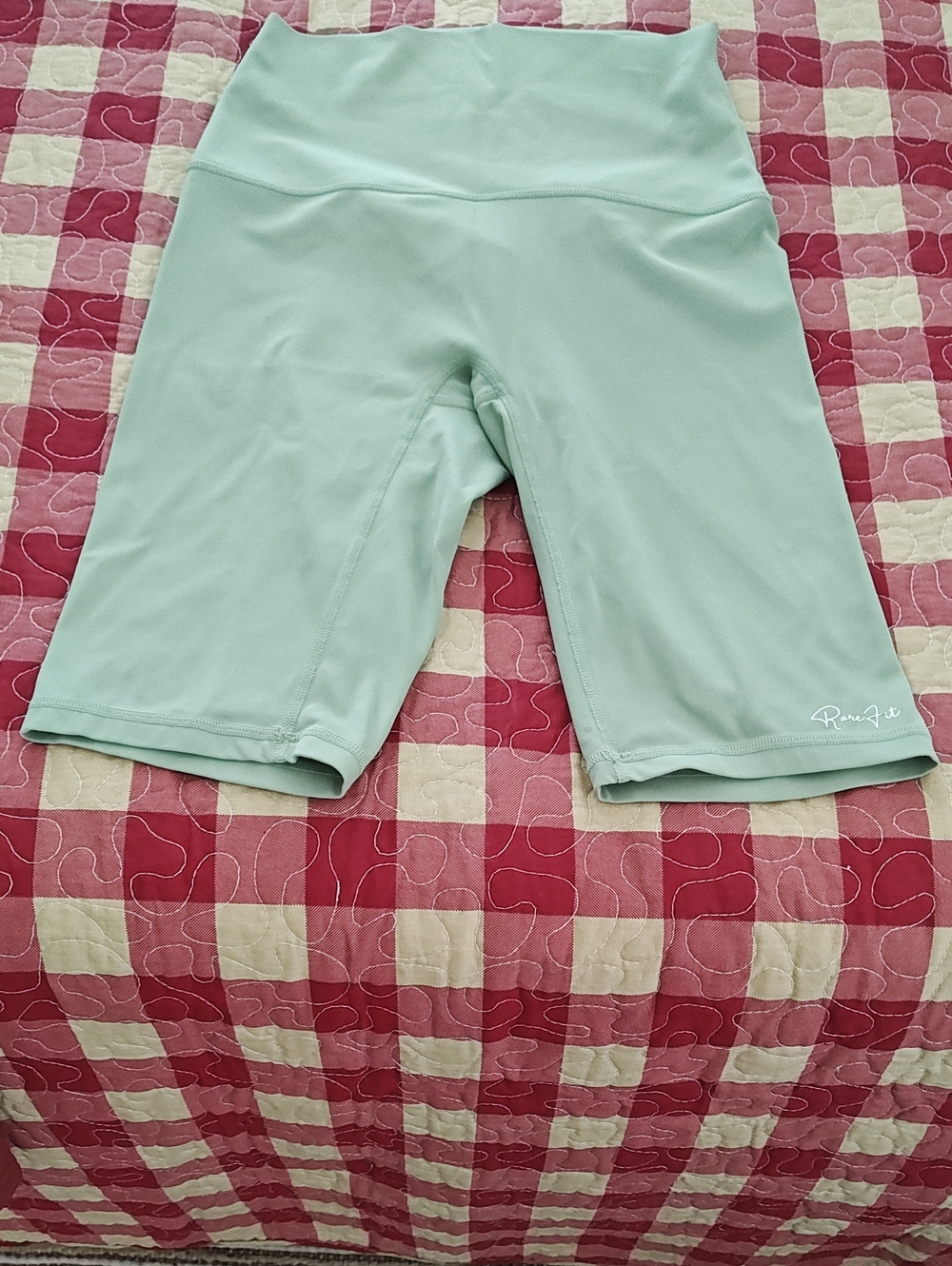 Romy High-Waist Mint Bike Shorts